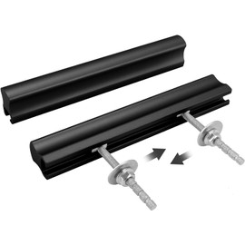goldenwarm 5 Pack Adjustable Black Cabinet Handle,Matt Black Drawer Pulls 1-3/8" to 4" (35-102mm) Adjustable Double Hole Kitchen Cabinet Handles, Black Adjustable Cabinet Pull Kitchen Cupboard Handles