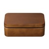 Masakazu 79773 Non-Stick Lunch Box, Wood Grain Rectangular Bento Box,