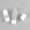 GSHLLO 3 Pcs Plastic Airless Pump Bottles Empty Refillable Press