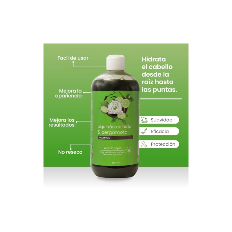 Shampoo De Alquitrán Y Bergamota Anti-Caspa Productos Mart Mexico 500