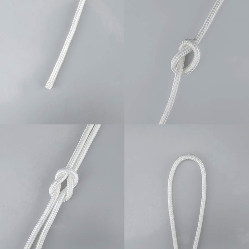 joycraft 98Ft x 6mm Nylon Rope, White Nylon Poly Rope,