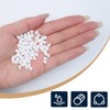 Tighall 100PCS White Soft Plastic Screw Hole Cover Plugs, 3mm