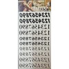 Fat-catz-copy-catz 1x Sheet Unisex Black Numbers Numerical 1-0 Temporary Tattoos