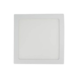 Sanelec 1298 Lámpara Cuadrada de Sobreponer, 18 W, Luz Fría