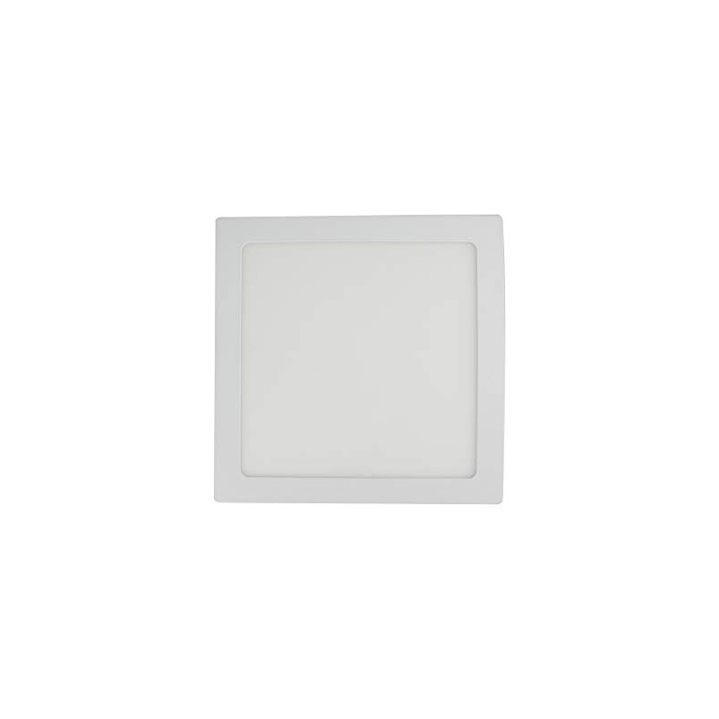 Sanelec 1298 Lámpara Cuadrada de Sobreponer, 18 W, Luz Fría