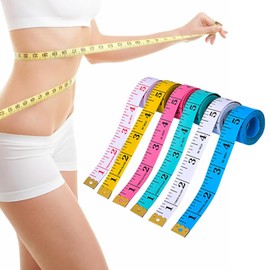 NOPKESV Pack of 6 Retractable Tape Measure Body Tailor Tape Measure for Sewing and Body Measurement (150 cm x 2 cm)