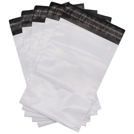 SKIR'CO (Pack of 10) White 450x550mm Mailing Bags Self Seal Plastic Envelopes Poly Mailing Bags Packaging Postal Bags