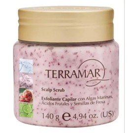 Exfoliante Capilar De Algas Y Ácidos Frutales y semillas de fresa Terramar + Regalo sorpresa
