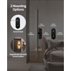 Leadzon Battery Operated Wall Sconces Set of 2 Black, Wireless
