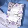 CAGIE Diary with Lock for Women Gift Romantic Flower Locking