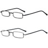 REAVEE 2 Pack Slim Pen Reading Glasses for Men Women,