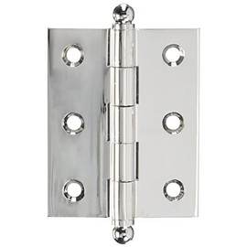 Deltana CH2520U14 Solid Brass 2-1/2-Inch x 2-Inch Cabinet Hinge with Ball Tips