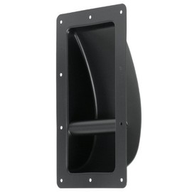 Reliable Hardware Company RH-6610-A Large Size Marshall Style Steel Cabinet Handle, Black