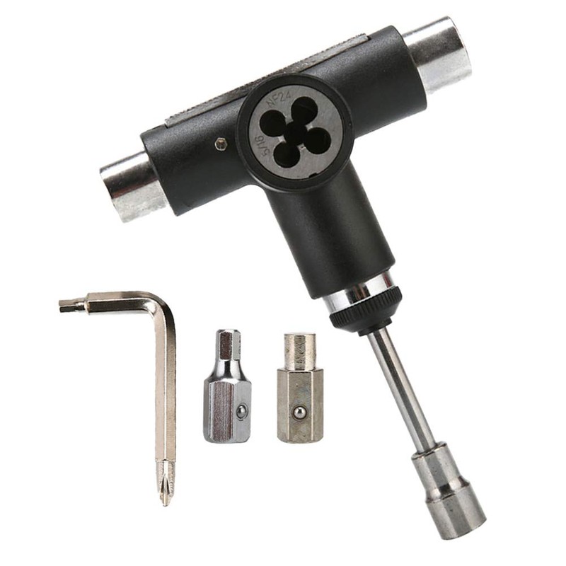 VORCOOL All-In-One Multifunctional Portable T-tool Skate Tools Set Skateboard Tool