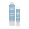 LeStoff Turkish Hammam Beach Towel 100% Organic Cotton Prewashed 95x180cm