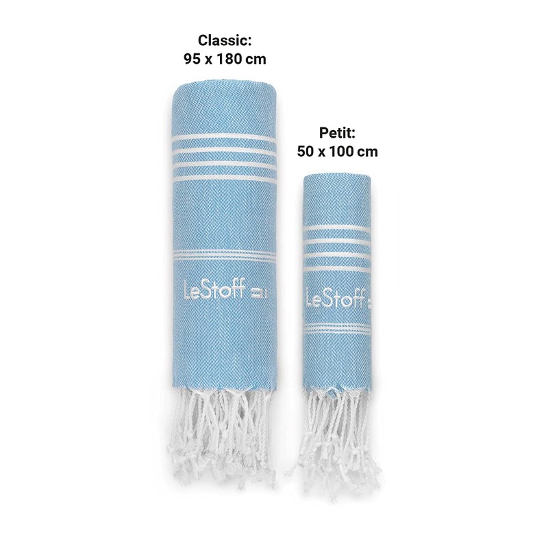 LeStoff Turkish Hammam Beach Towel 100% Organic Cotton Prewashed 95x180cm