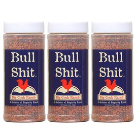 Bullshit steak seasoning from big cock ranch 12 Ounce (Pack of 3)