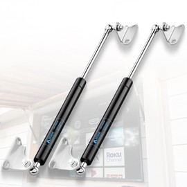ARANA Gas Struts 17 inch 55LB Gas Shocks Spring, 17" 245N Gas Props Hydraulic Lift Support with Mounting Bracket for Heavy Duty Lid RV Bed Hatch Trap Door Box Lid, 2 PCS