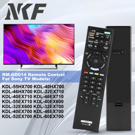 RM-GD014 Remote Control for Sony Bravia TV Remote Replacement KDL-32EX400 KDL-40EX500 KDL-46EX500 KDL-55EX500 KDL-40HX700 KDL-46HX700 KDL-40EX500 KDL-40EX400 KDL-46EX500