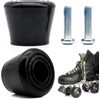 INHEMING 2 Pcs Rubber Roller Skate Toe Stoppers with Screws,Brake