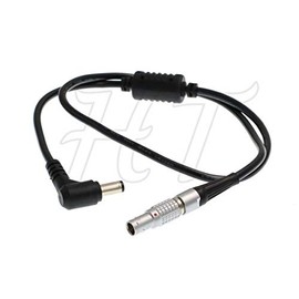 HangTon 3 Pin to DC Barrel Right Angle Steadicam Power Cable for Blackmagic Video Assist Monitor 24inch