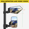 SHEJISI UTV Mirrors,The Spring Back Feature Allows Easy Reset After