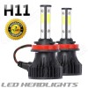 SHENKENUO 4 Sides H11 LED Headlight High or Low Beam