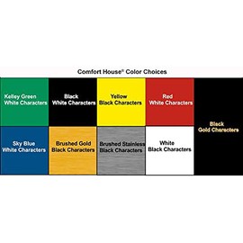 Address Sign in Shape of Bear - Custom Address Plaque Displays Up to 4 House Numbers - Choose Color: Black, White, Blue, Brushed Gold, Brushed Stainless, Yellow, Red, and Green CBEAR12085