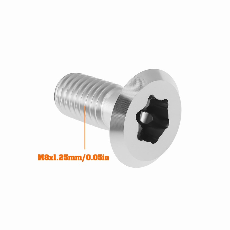 YINETTECH 1pc M8x20mm Motorcycle Kickstart Screw Bolt 0019080206S Compatible with