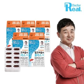 Real Doctor 리얼닥터 간에 좋은 밀크씨슬에 플러스 1000mgX30캡슐 5개 (5개월분) Real Doctor Milk Thistle Good for the Liver Plus 1000mg X 30 Capsules 5 Pack (5 Months Supply)