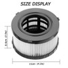 4 Pack HEPA Filter Replacement Compatible with DEWALT Wet Dry