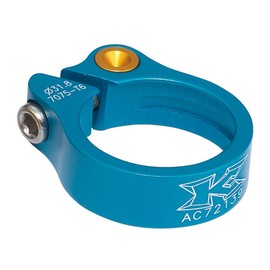 KCNC Bicycle Lightweight Seatpost Clamp Rhodolite Titanium Bolt 31.8MM Blue