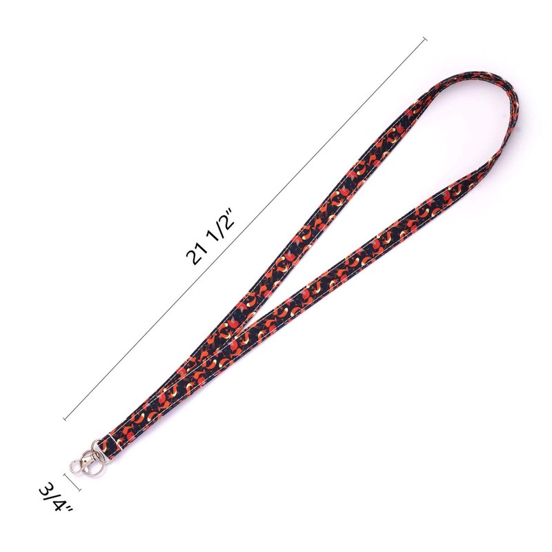 Fox Lanyard ID Holder Cotton Fabric Preschool Lanyard Teacher Gift