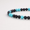 GAVU Men's Necklace with Matte Onyx and Natural Stone Beads