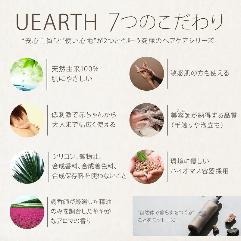 UEARTH Milk, 7.8 fl oz (200 ml) (For Hair &