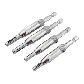 Bestgle 4Pcs Door Self-centering Hinge Drill, Window Hole Opening Center Drill Bit Hole Puncher Woodworking Tools 5/64'' 7/64'' 9/64'' 11/64''