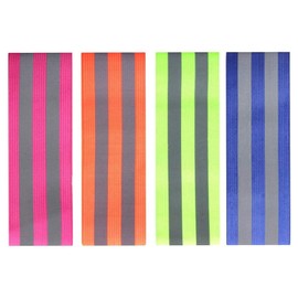 Reflective Arm Band with Velcro,Horuhue 4 Pairs High Visibility Arm Band Running Reflective Gear for Jogging Night Running Walking Cycling Hiking Outdoor