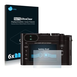 Savvies Pack of 6 Screen Protectors Compatible with Leica Q (Type 116) Screen Protector Ultra Transparent