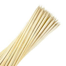 Extra Long 24" Bamboo Smores Sticks (150 Pcs), Marshmallow Roasting Sticks for Fire Pit, 6mm Heavy Duty Wooden Skewers for Smore Hot Dog Barbecue Thick Sticks