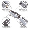 100pcs 10 Teeth Wig Clip Stainless Steel DIY Hairpiece Snap