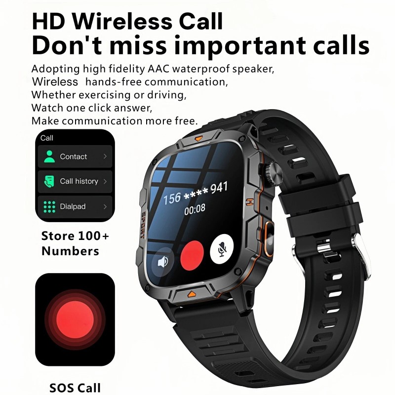 Reloj Inteligente 2026 Hombre/Mujer Impermeable Reloj Inteligente Bluetooth Para iPhone