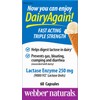 Webber Naturals Dairy Again Lactase Enzyme 250 mg, 60 Capsules,