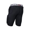 Mcdavid Hex - Pantalones Cortos de Doble Densidad, Negro, Mediano