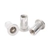 Rowiz 100 PCS M4 4mm Flat Head Aluminum Rivet Nut