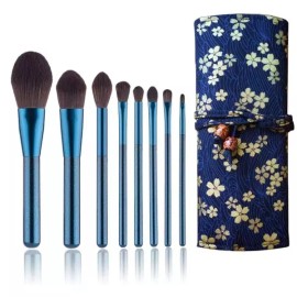 Unknown 조이 메이크업 브러시 8개 세트 귀여운 파우치 휴대용 편리한 생일 Joy Makeup Brush 8-Piece Set Cute Pouch Portable Convenient Birthday