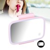 Car Sun Visor Makeup Mirror Surround LED Lights Touch Screen