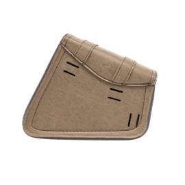 evomosa Motorcycle Saddle Bag PU Leather Universal Motorcycle Tool Bags Khaki (B-Light Side)