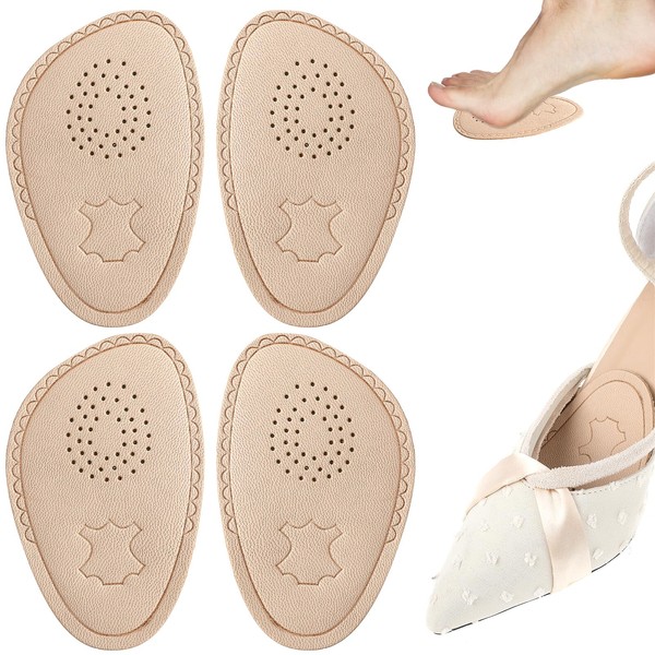 Sibba Metatarsal Pads for Women, Lambskin Faux Leather High Heel