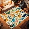 Dinosaur Area Rug - Dinosaur Carpet for Bedroom and Living