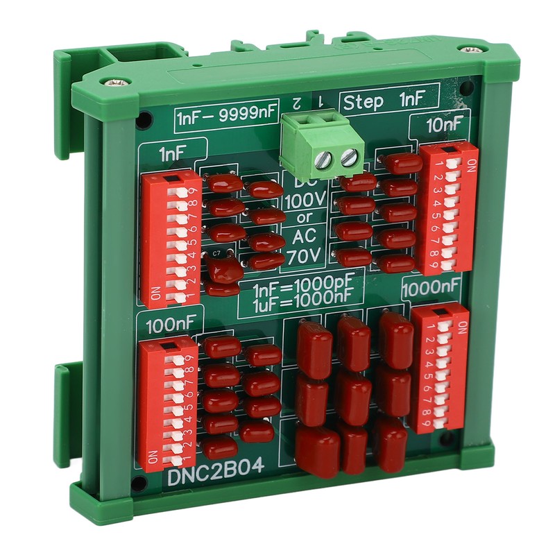 1nF Step 4 Digit Decade Programmable Capacitor Board Polypropylene Film